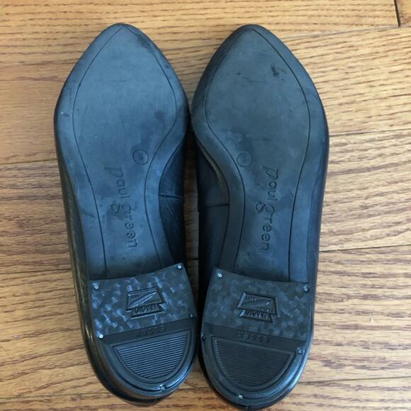 Paul Green Tahitian Pointed Toe Flat Black Leather Women’s Size 7.5 - Picture 9 of 12